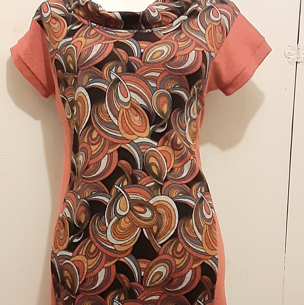 Etnika, Women's Dress, Shortsleeve, Turtle Neck.